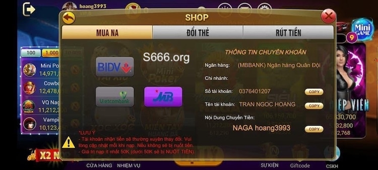 game casino có thể rút tiền từ ngân hàng